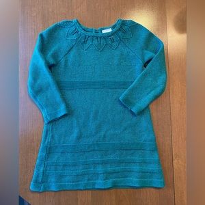 Green and Metallic Hanna Andersson Dress sz 90 (3T)